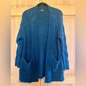 American Eagle women’s long open front cardigan sweater size XS